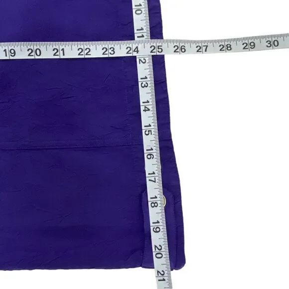 Chicos Womens Jacket | Size 1 | Royal Purple | Textured Fabric | Lightweight - Picture 8 of 10